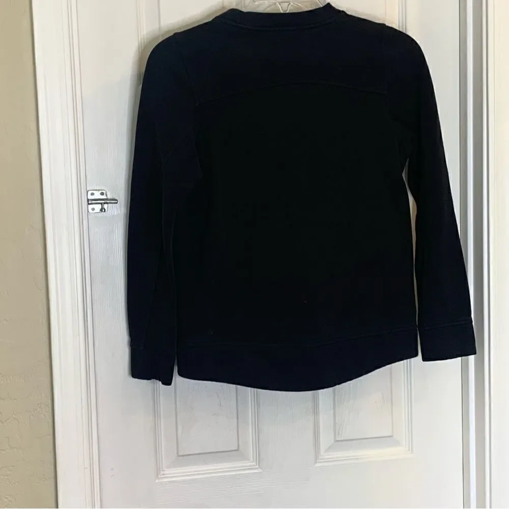 Lululemon Be True Crew Sweatshirt Black Size 4